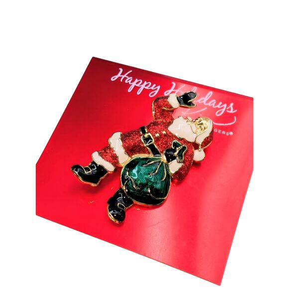 Lot of Eight Christmas Santa Pins - Picture 5 of 10